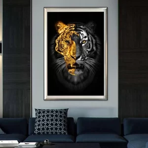 Toile Tigre Abstrait