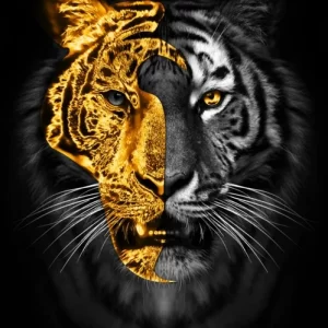 Toile Tigre Impressionnant