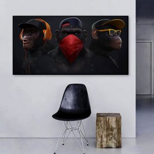 Tableau Singe De La Sagesse