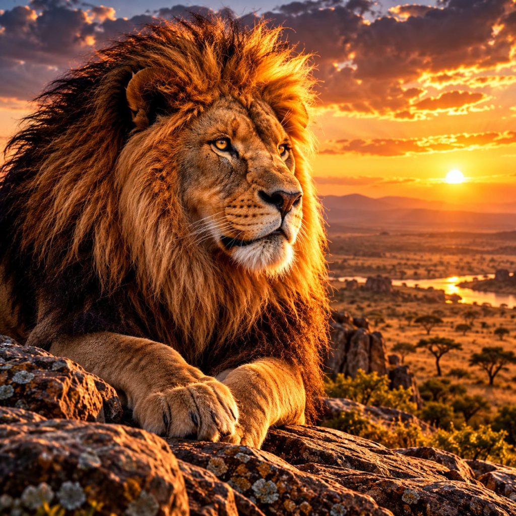 Tableaux et Toiles Lions