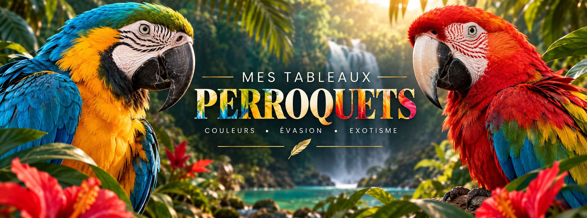 Tableaux et Toiles Perroquets