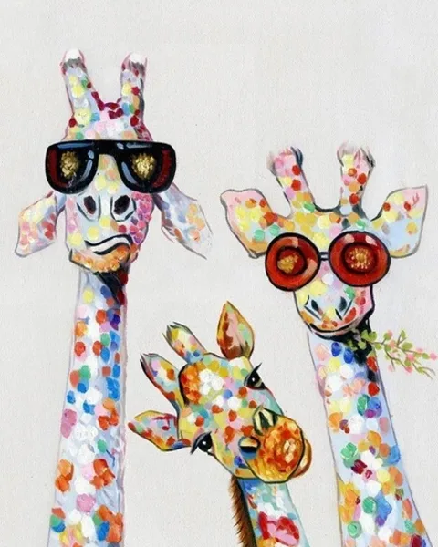 Tableaux et Toiles Girafes
